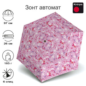Зонт Knirps автомат U.200 Ultra Light Medium Duomatic EMBRACING LOVE