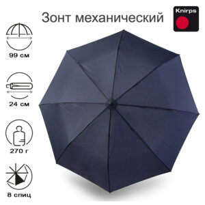 Зонт Knirps мужской механический A.050 Medium Manual NAVY 9570511201