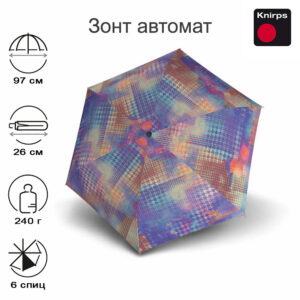 Зонт Knirps автомат U.200 ultra light duomatic STREETSTYLE WITH BLACK HEAT SHIELD